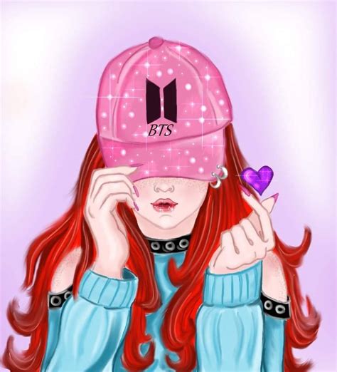 bts wallpaper for girls|beautiful bts army anime girl.